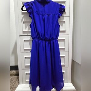 Elegant Blue Women's Dress by Monteau Size Medium